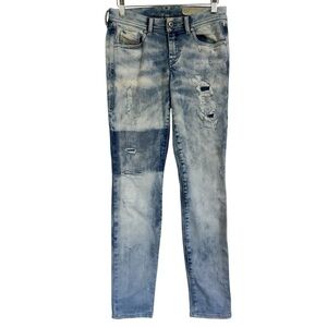 Diesel Women Faancy Relaxed Skinny Distressed Jeans  0840B Women’s Blue 26x32